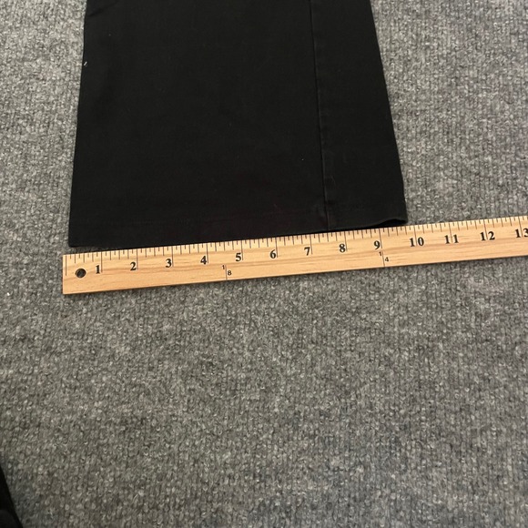 Victoria's Secret Black Lounge Pants Flare Leggings Bootcut Flocked Wings Large - Picture 6 of 10